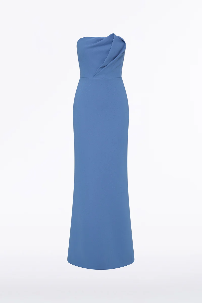 ATLAS CREPE SCULPTURAL GOWN - Image 5