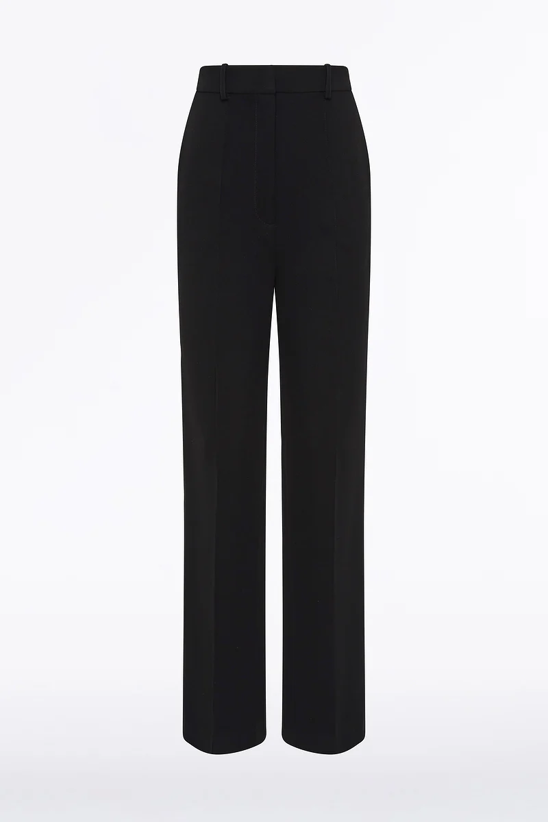 BLACK CREPE CIGARETTE PANT - Image 4