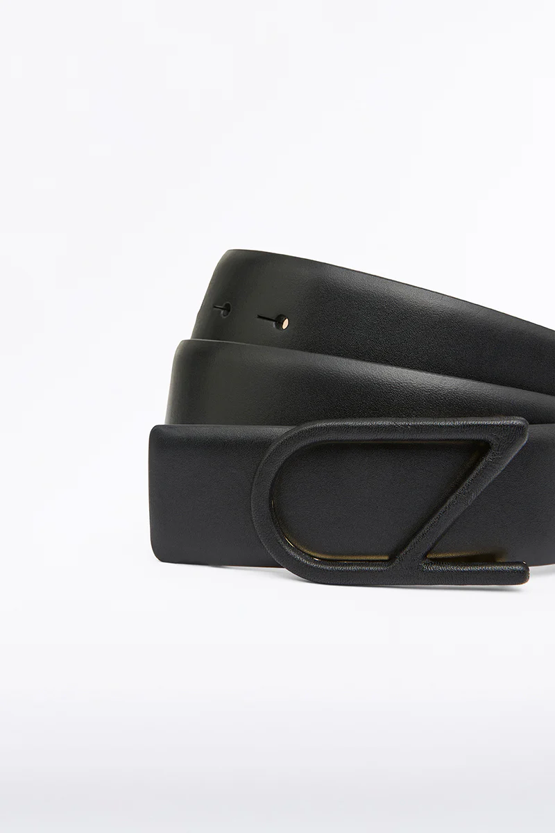 BLACK CZ LOGO COVERED BELT