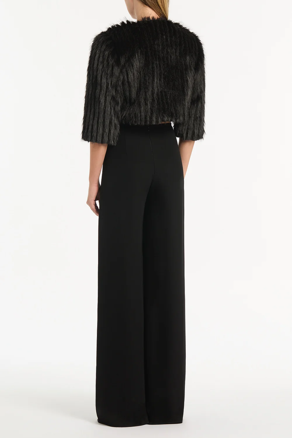 BLACK PIUMA FUR BOLERO - Image 2