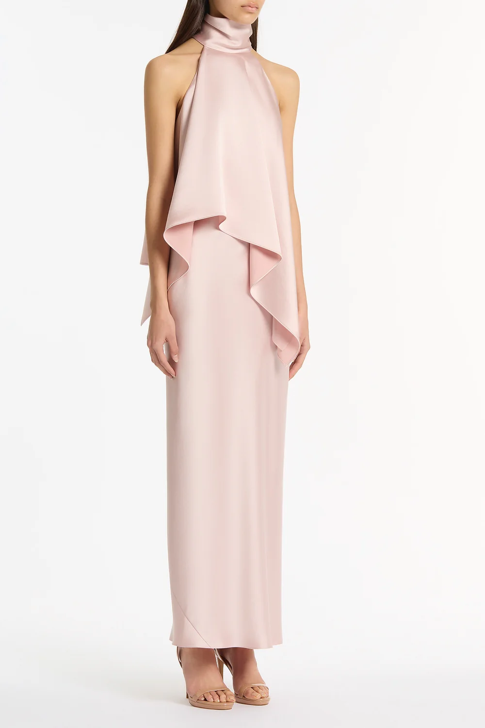 BLUSH LUSTRE SATIN BIAS SKIRT - Image 2