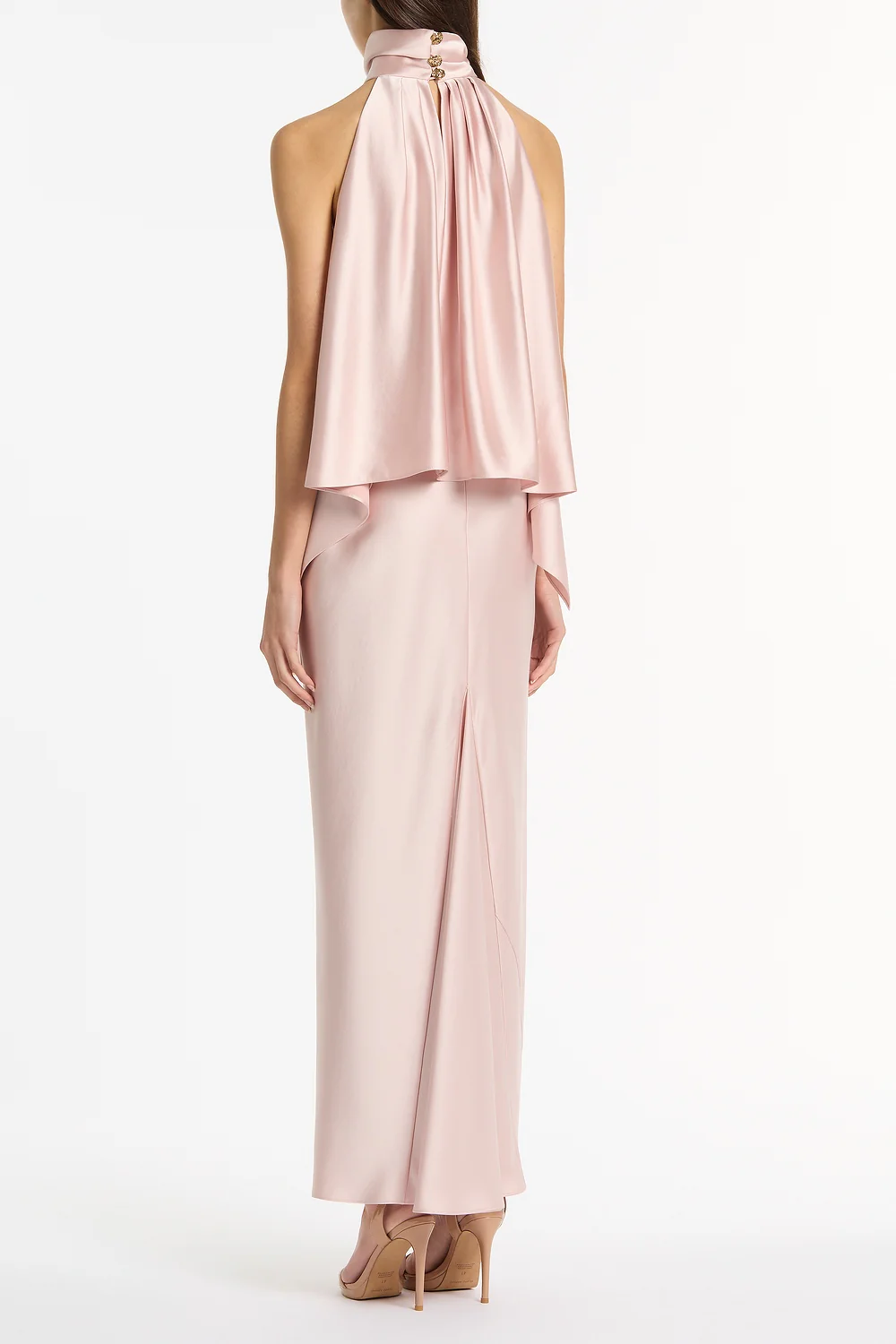 BLUSH LUSTRE SATIN BIAS SKIRT - Image 3