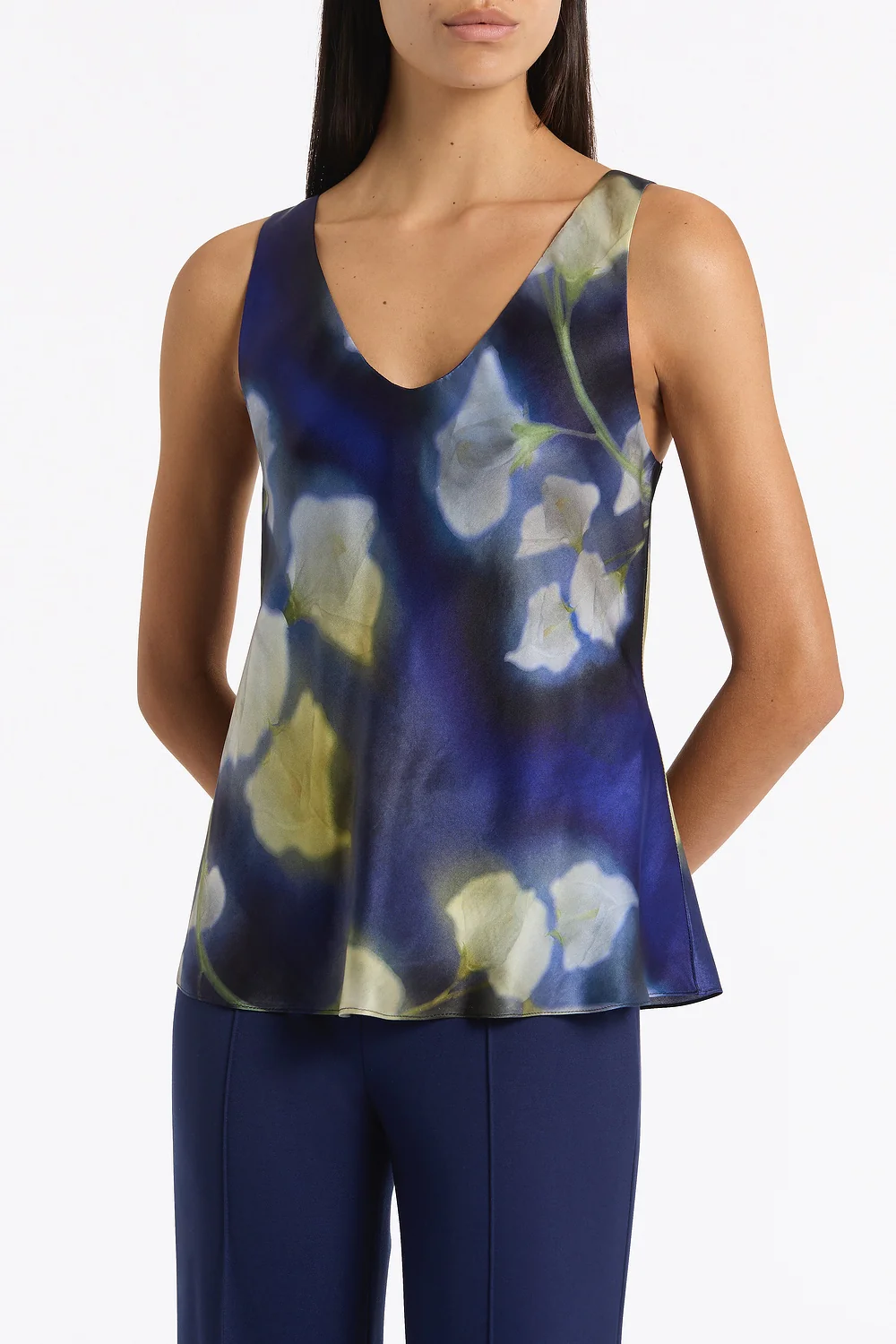 CALLA LILY SILK VISCOSE SCOOP CAMI - Image 4