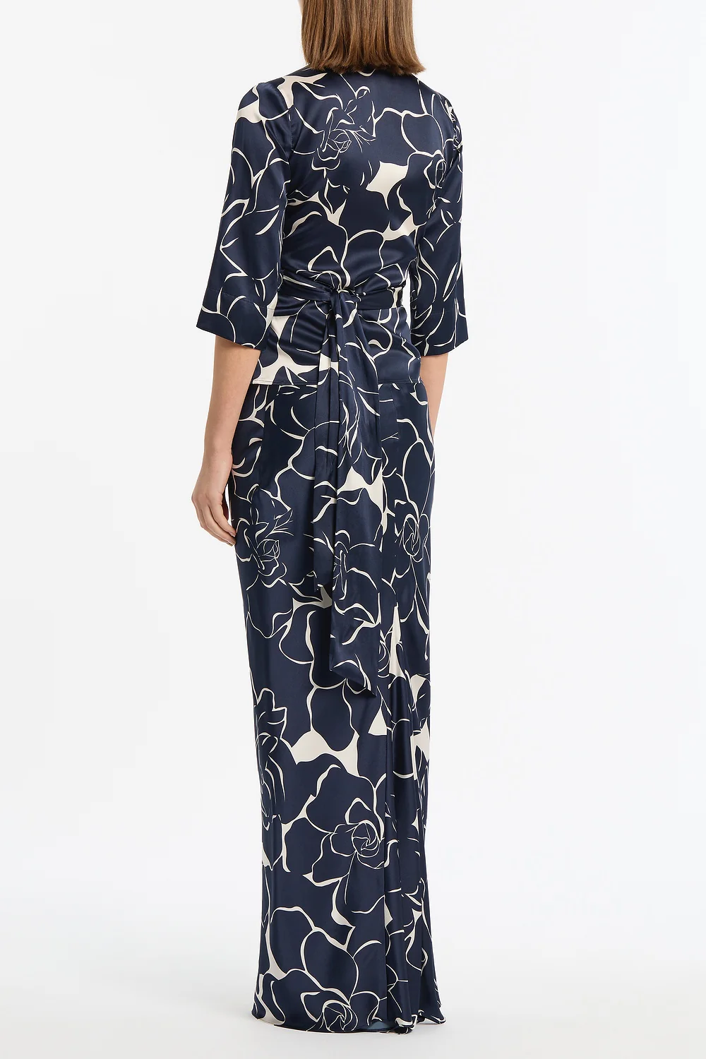CELESTIAL PETALS SILK VISCOSE WRAP TOP - Image 3