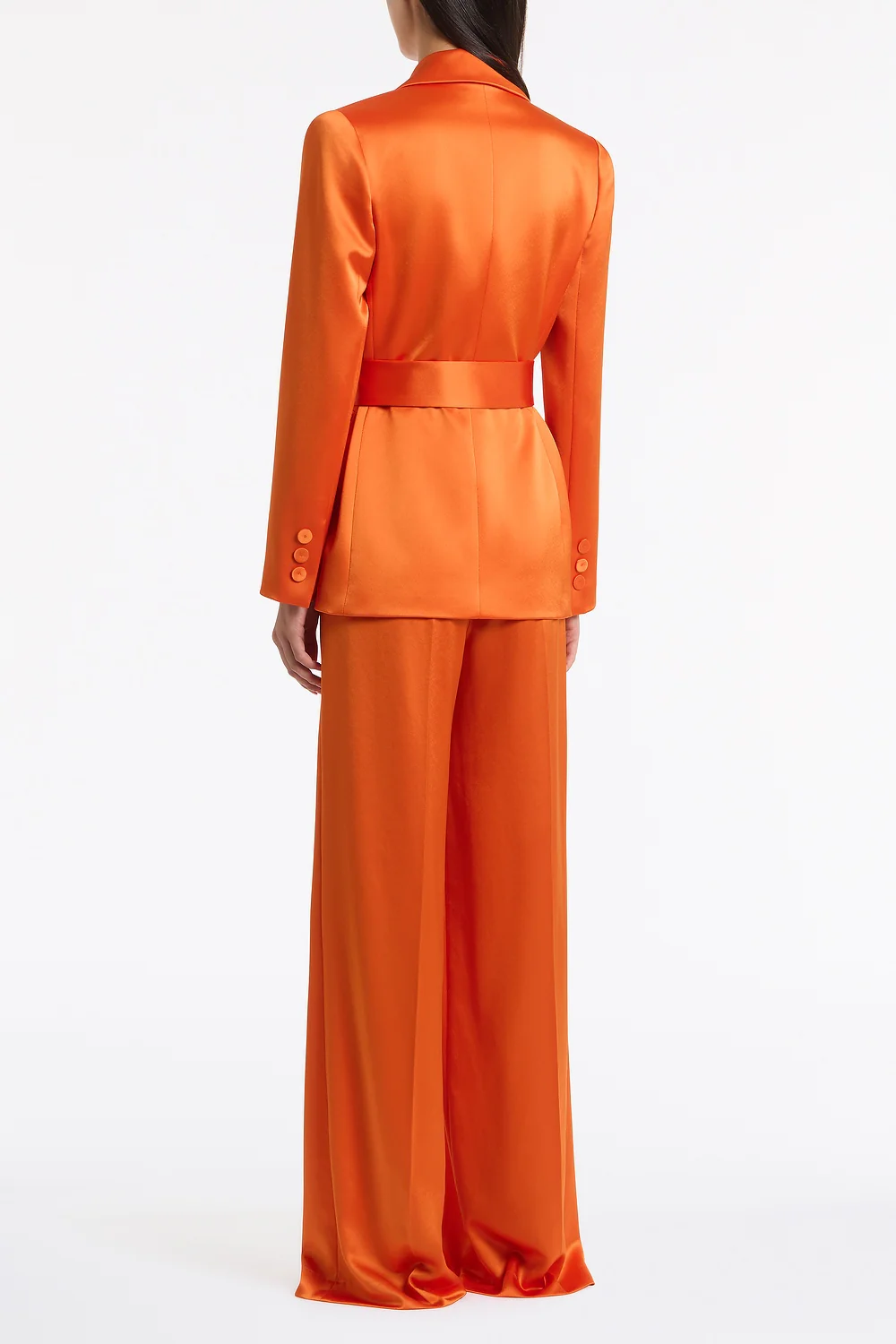 CLEMENTINE SATIN ACETATE DEEP PLEAT PANT - Image 3