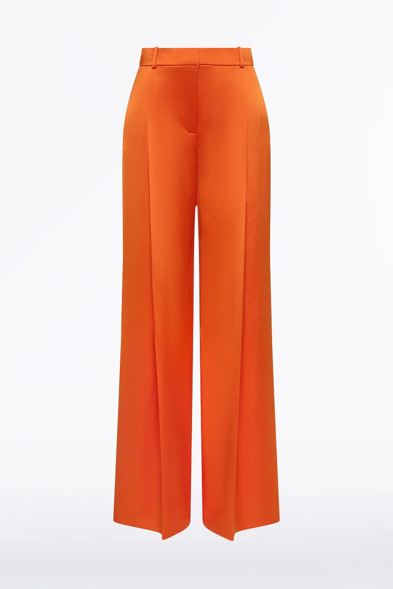 CLEMENTINE SATIN ACETATE DEEP PLEAT PANT - Image 6