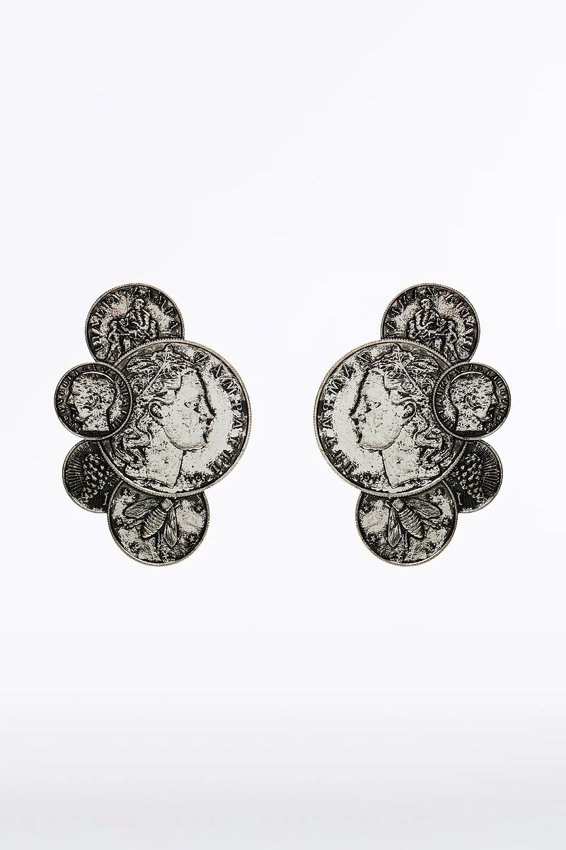 COIN CLUSTER EARRING