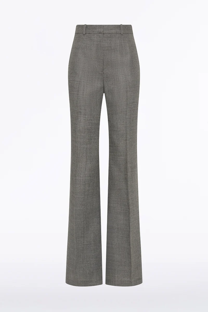 GREY MELANGE WOOL SUITING PANT - Image 6
