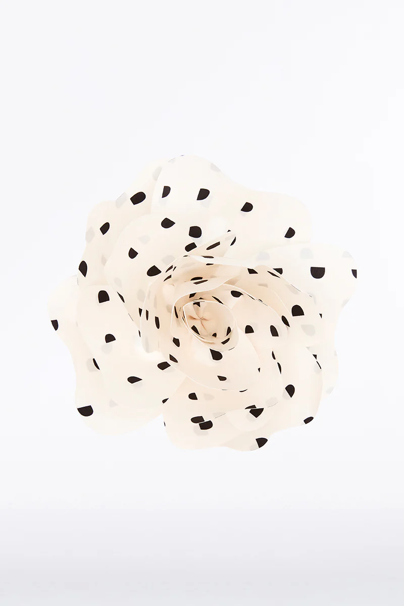 IVORY C SPOT FIORE BROOCH
