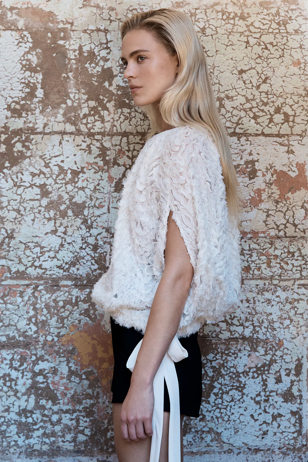 IVORY ONDA TIE WAIST TOP - Image 5