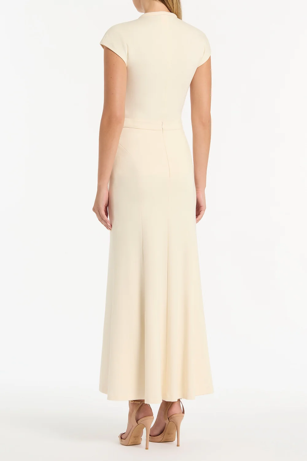 IVORY PONTE TIE DETAIL TOP - Image 2