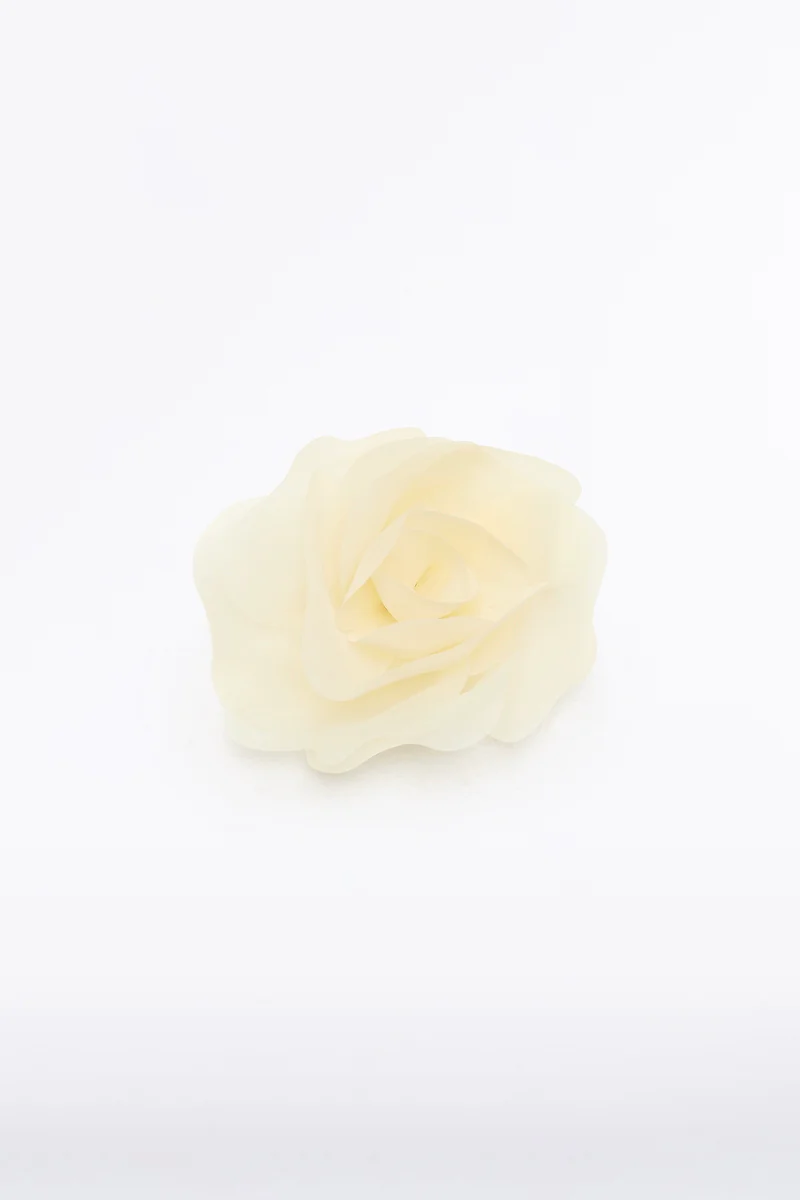 IVORY SMALL FIORE BROOCH
