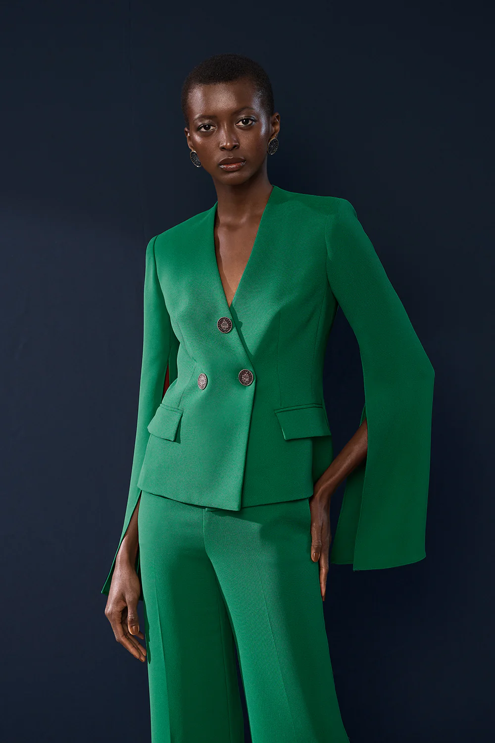 JADE CREPE MONETA ROME JACKET - Image 5