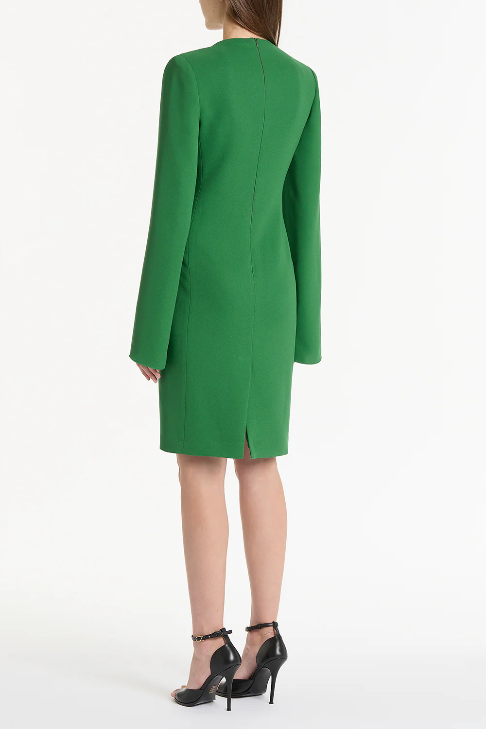 JADE CREPE V-NECK LOVERO DRESS - Image 2