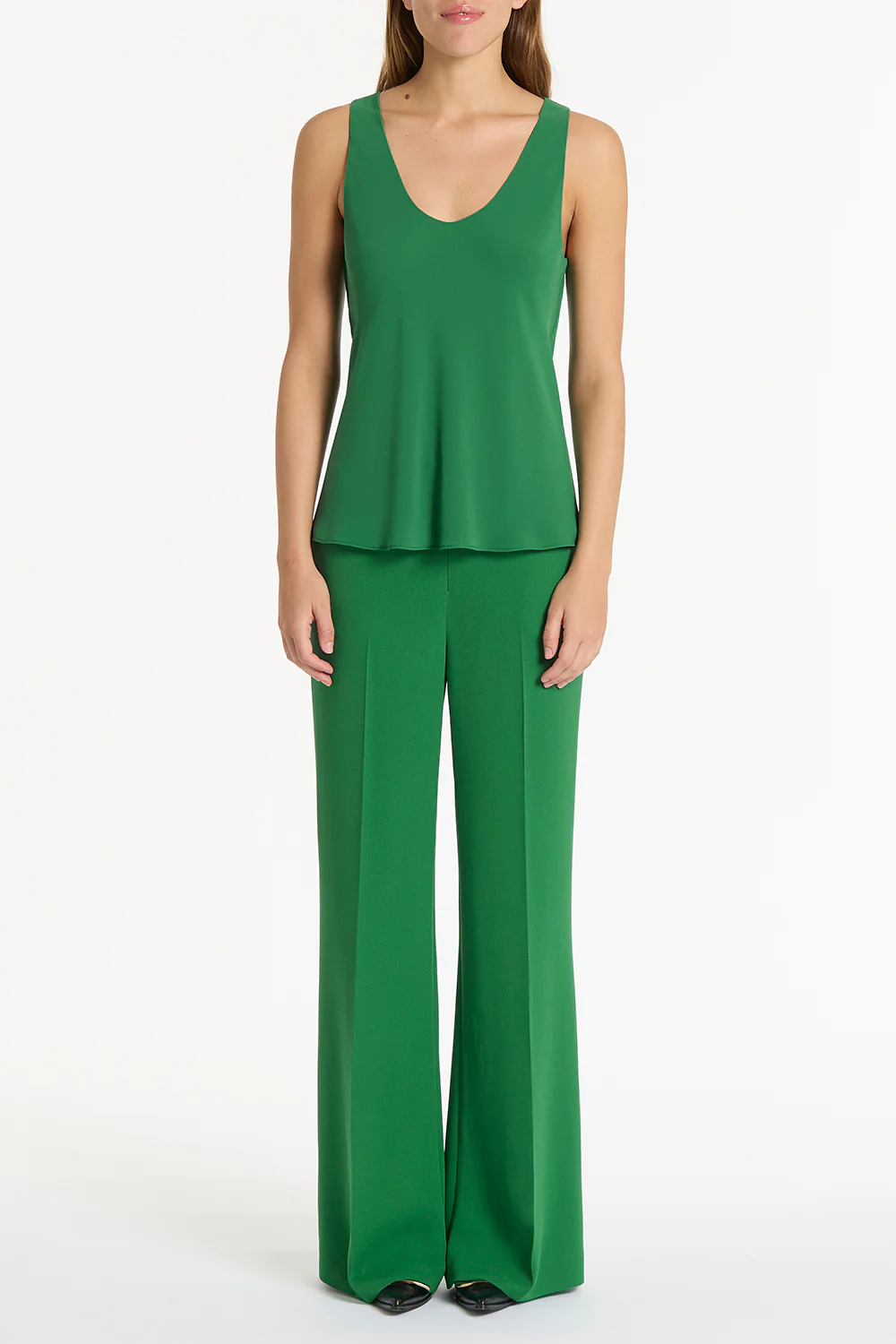JADE GEORGETTE SCOOP CAMI