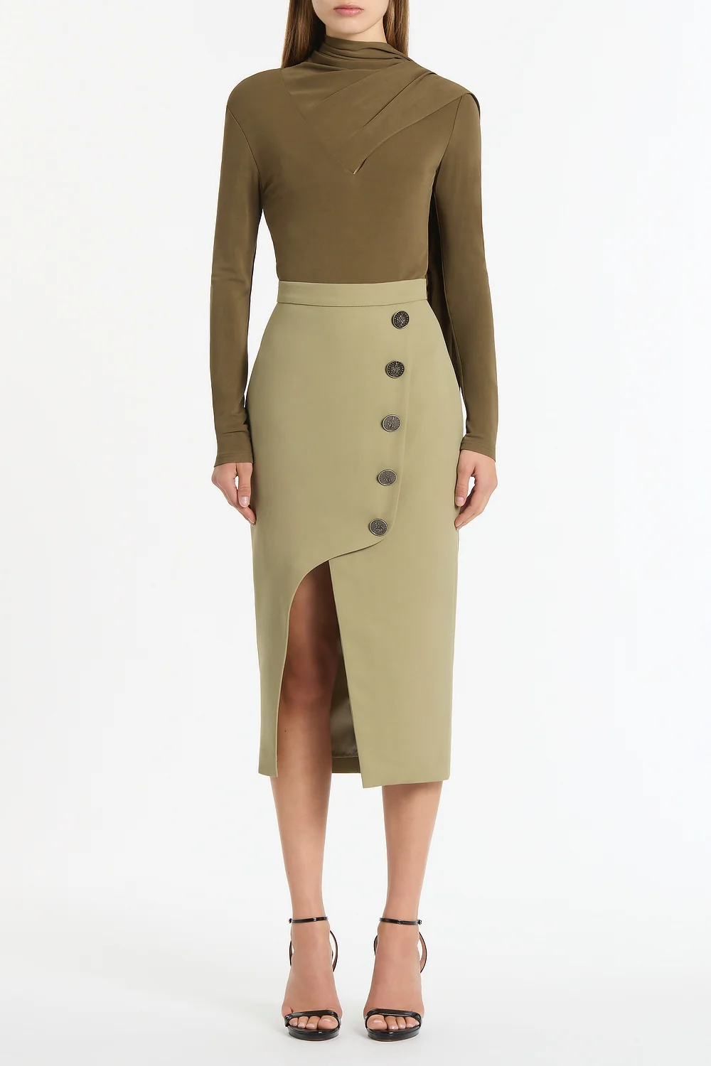 KELP CREPE MONETA SKIRT