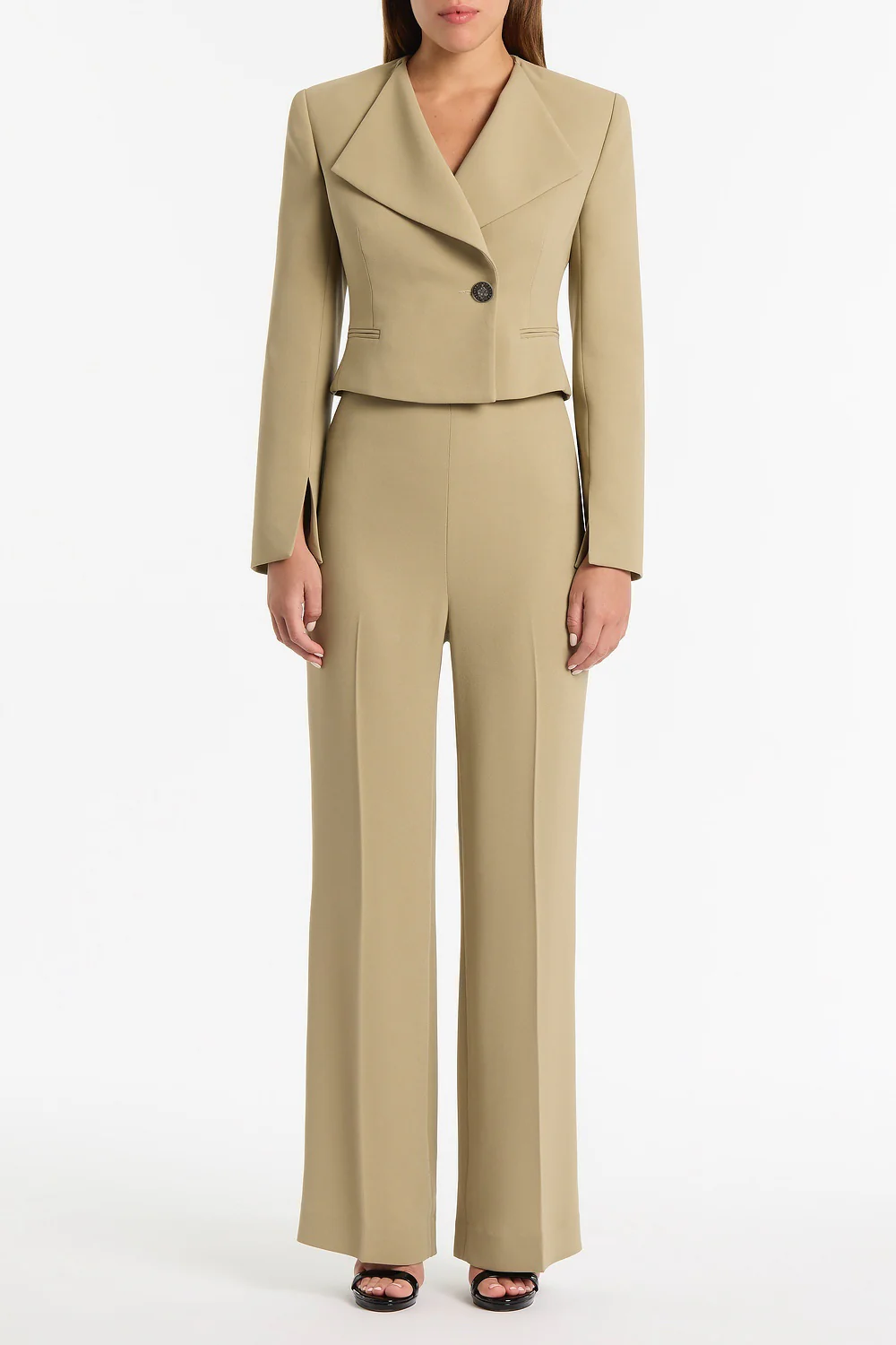 KELP CREPE WAISTED CLASSIC PANT