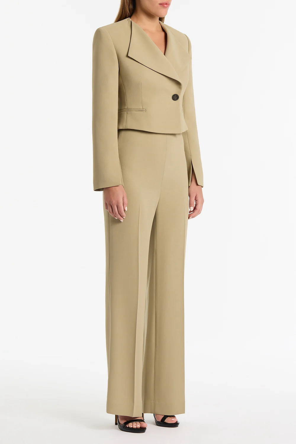 KELP CREPE WAISTED CLASSIC PANT - Image 3