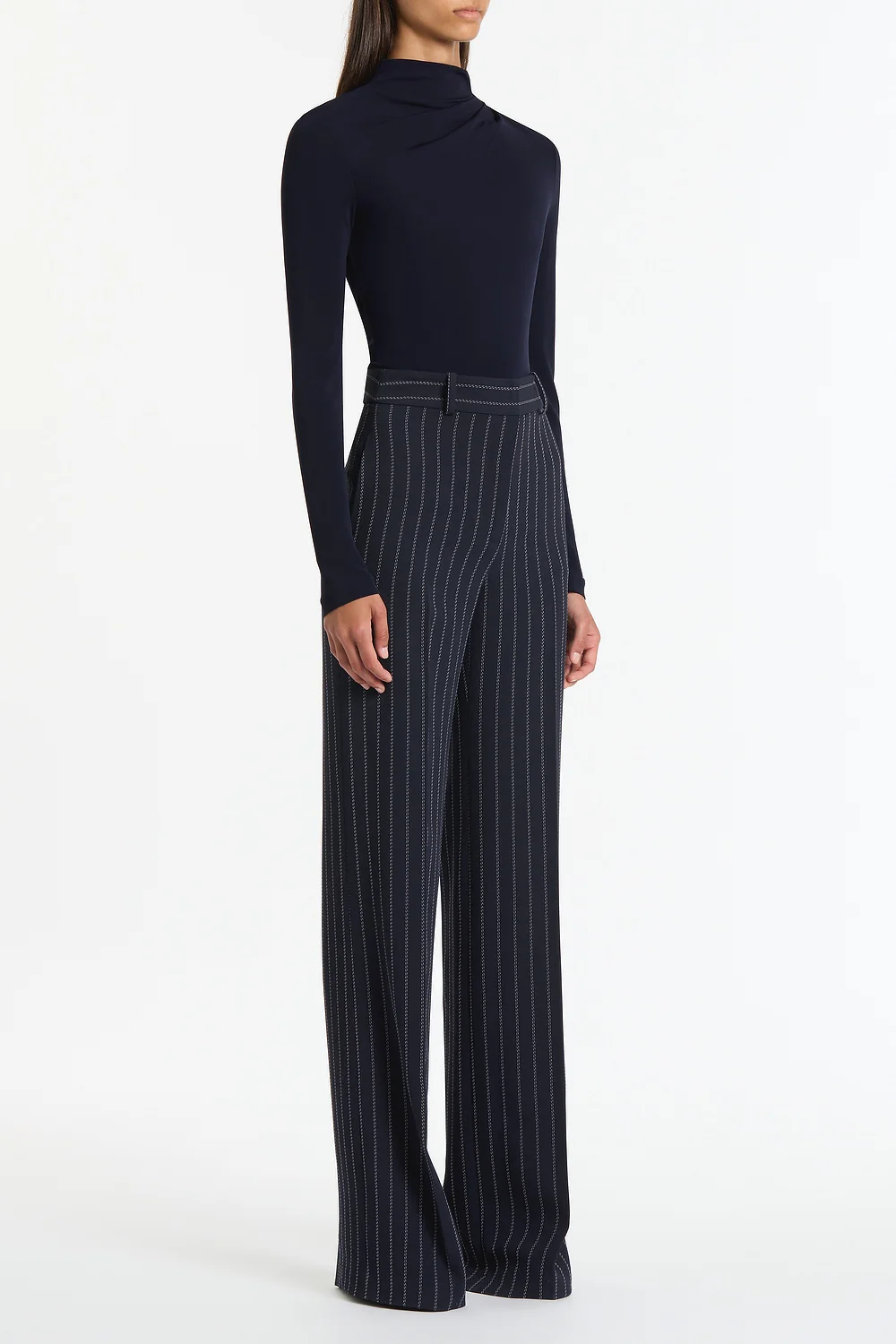 LIBERTY MATTE JERSEY GATHERED SHOULDER TOP - Image 3