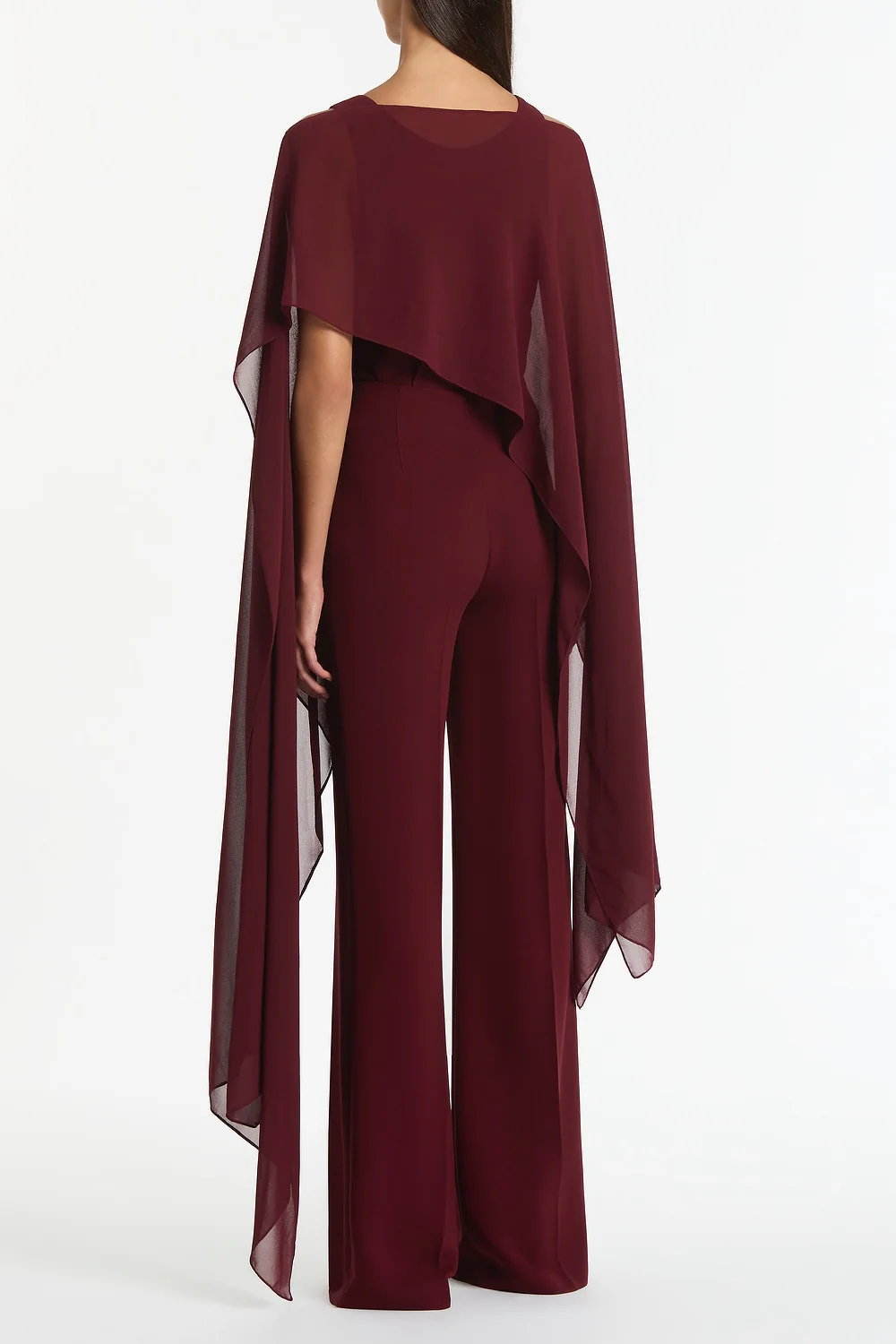 MERLOT GEORGETTE CASCATA WRAP - Image 2