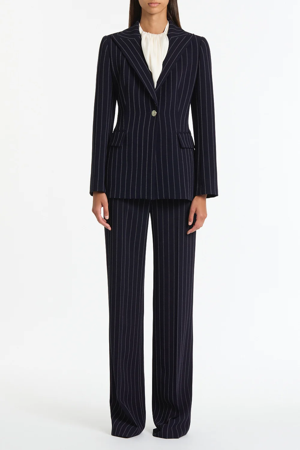 NAVY PINSTRIPE JACKET - Image 5