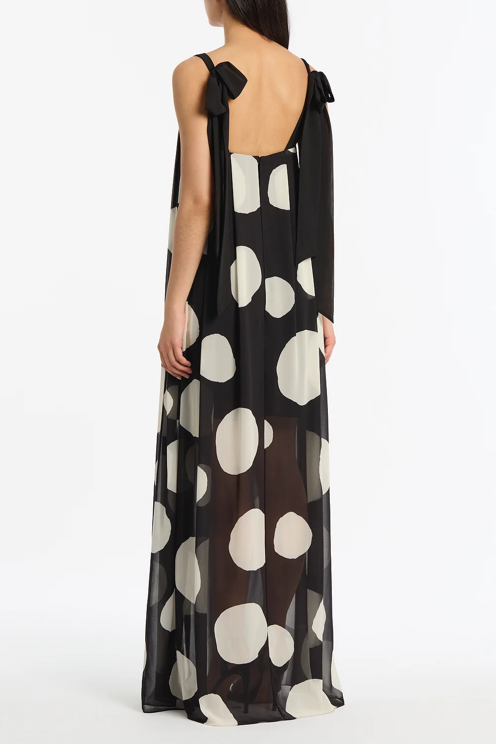 NOIR SPOT TUCK DETAIL MAXI DRESS - Image 3