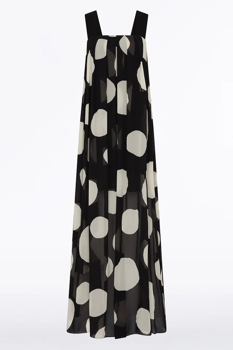 NOIR SPOT TUCK DETAIL MAXI DRESS - Image 5