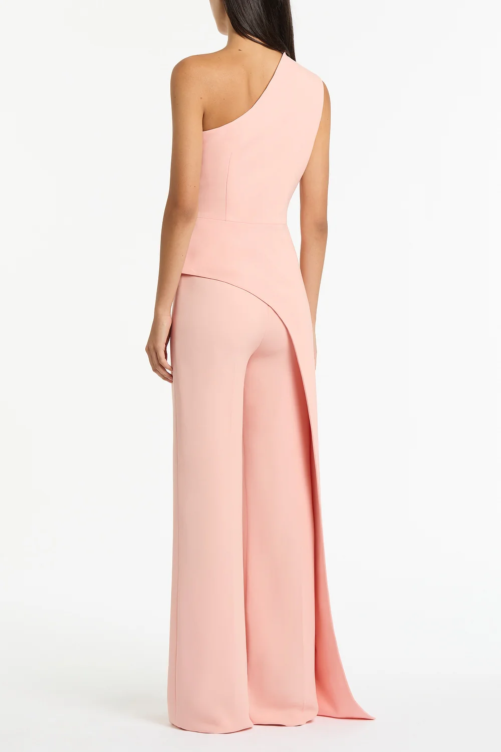 PALE ROSE CREPE CLASSIC FLARED PANT - Image 3