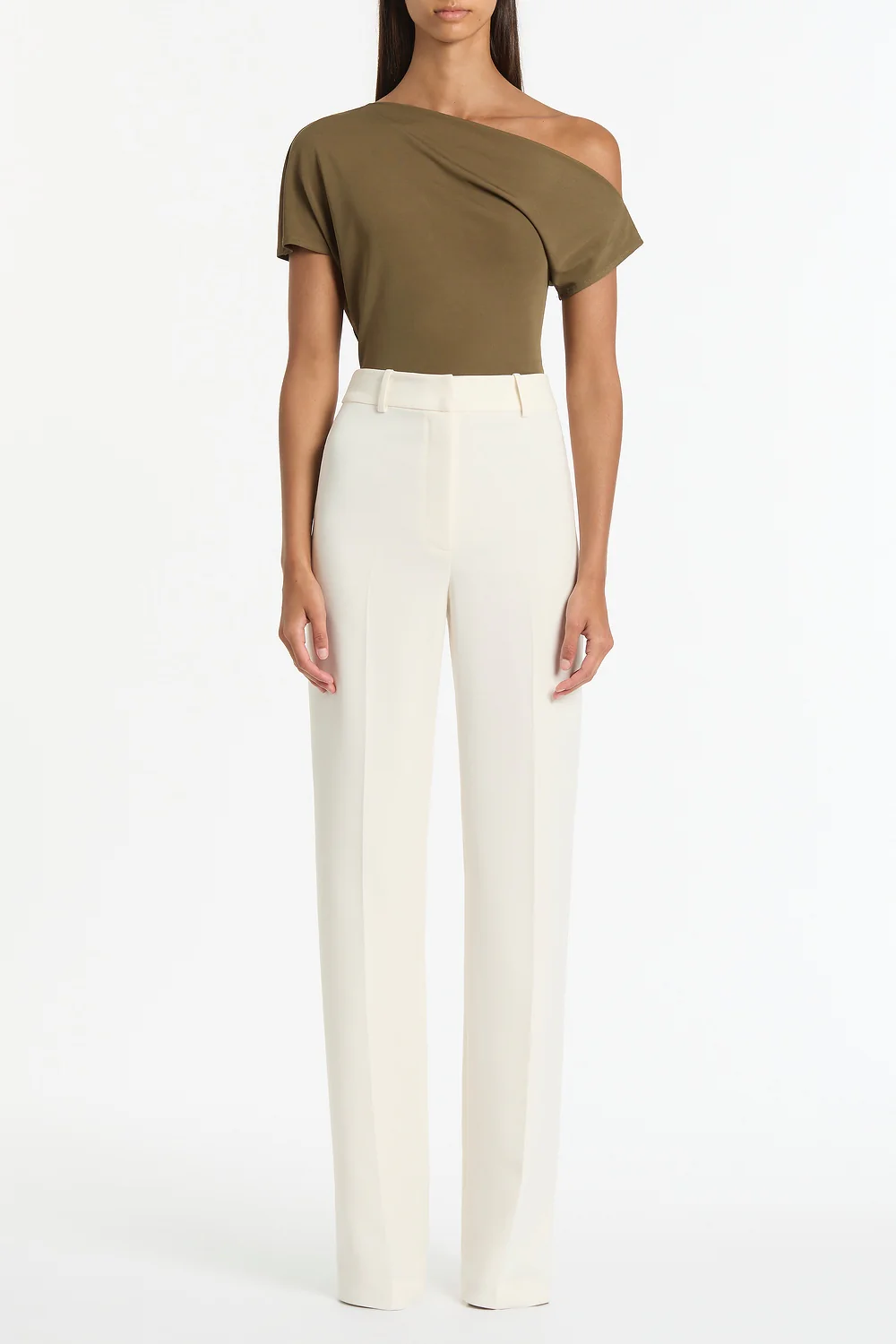 PALM MATTE JERSEY OFF-SHOULDER TOP