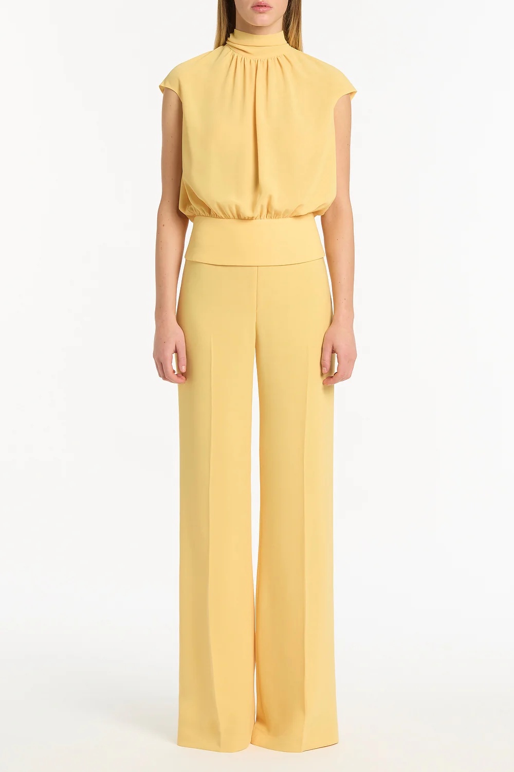 POLLEN GEORGETTE SCARF TOP