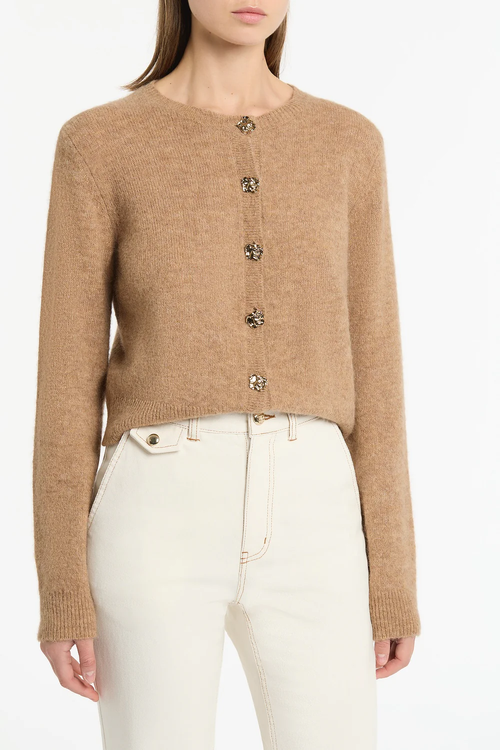 PRALINE BRUSHED KNIT CARDIGAN - Image 4