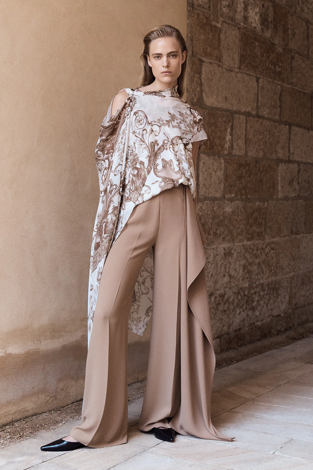 RENAISSANCE GEORGETTE CASCATA WRAP - Image 5