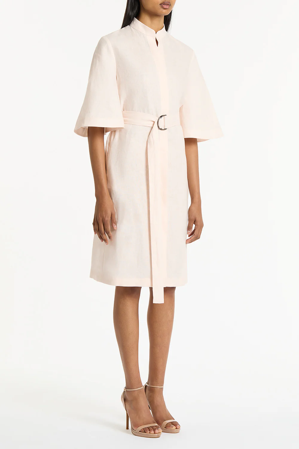 ROSA LINEN BOX SLEEVE SHIRT DRESS - Image 3