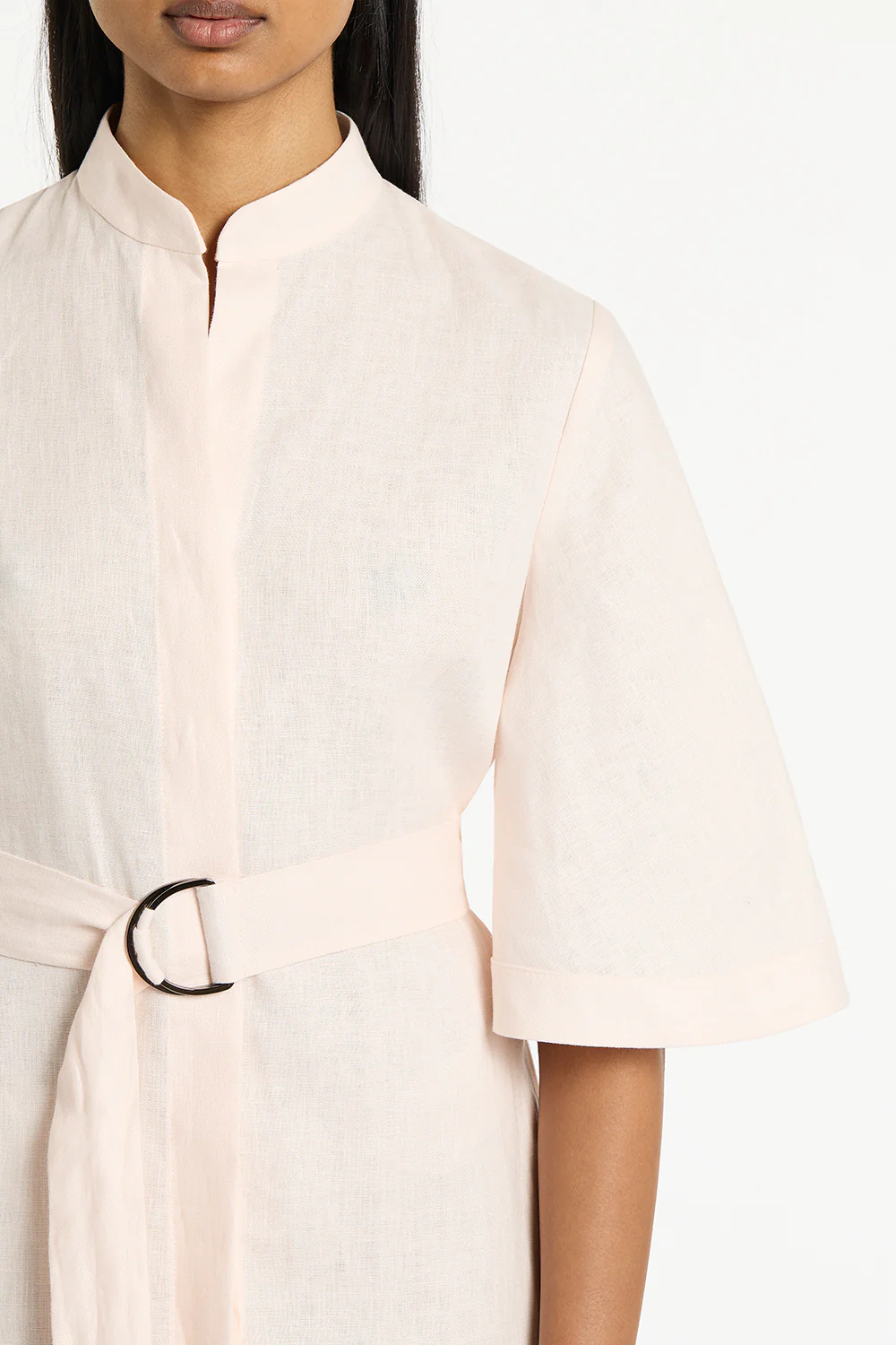 ROSA LINEN BOX SLEEVE SHIRT DRESS - Image 4