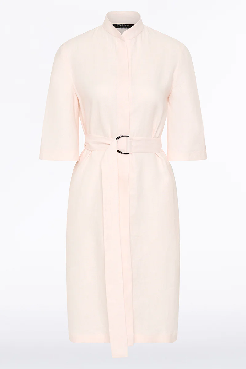 ROSA LINEN BOX SLEEVE SHIRT DRESS - Image 5