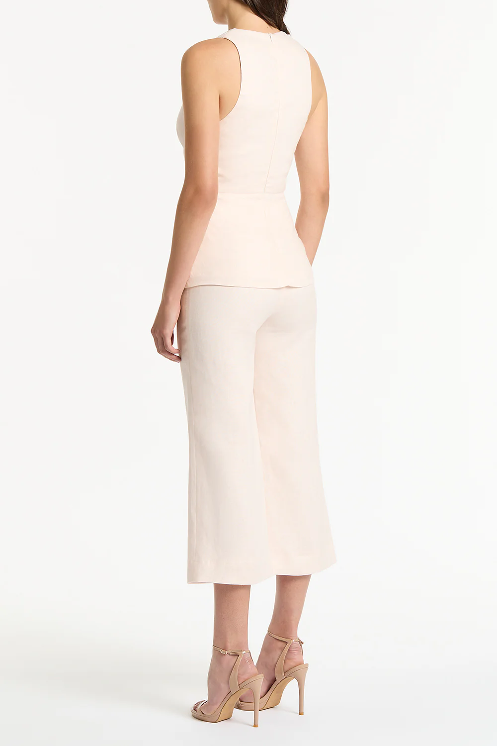 ROSA LINEN V-NECK WRAP TOP - Image 2