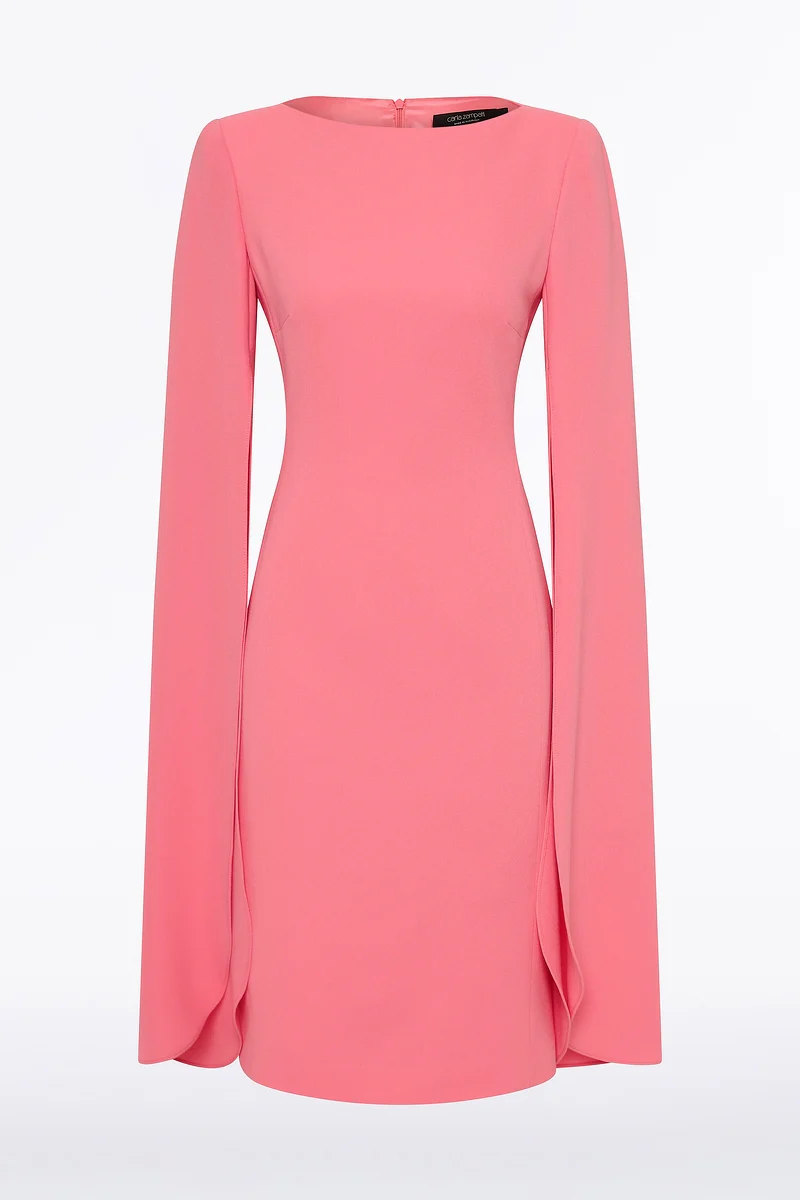 ROSE PINK CREPE LOVERO DRESS - Image 5