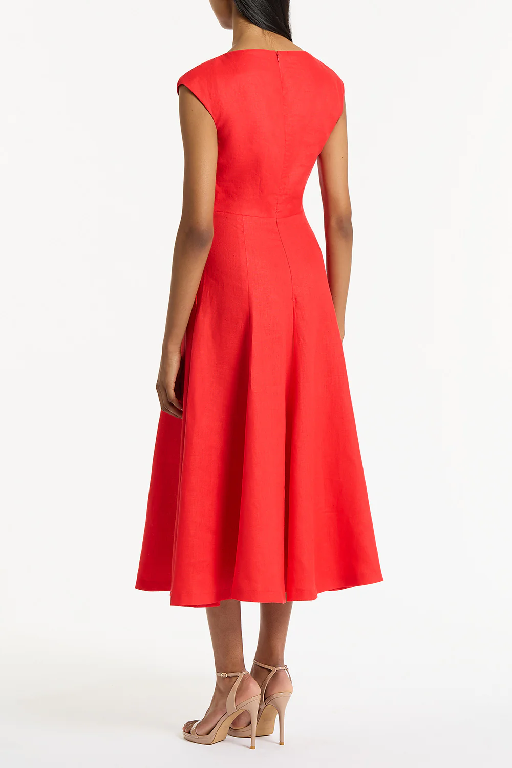 SCARLATTO LINEN A-LINE DRESS - Image 2