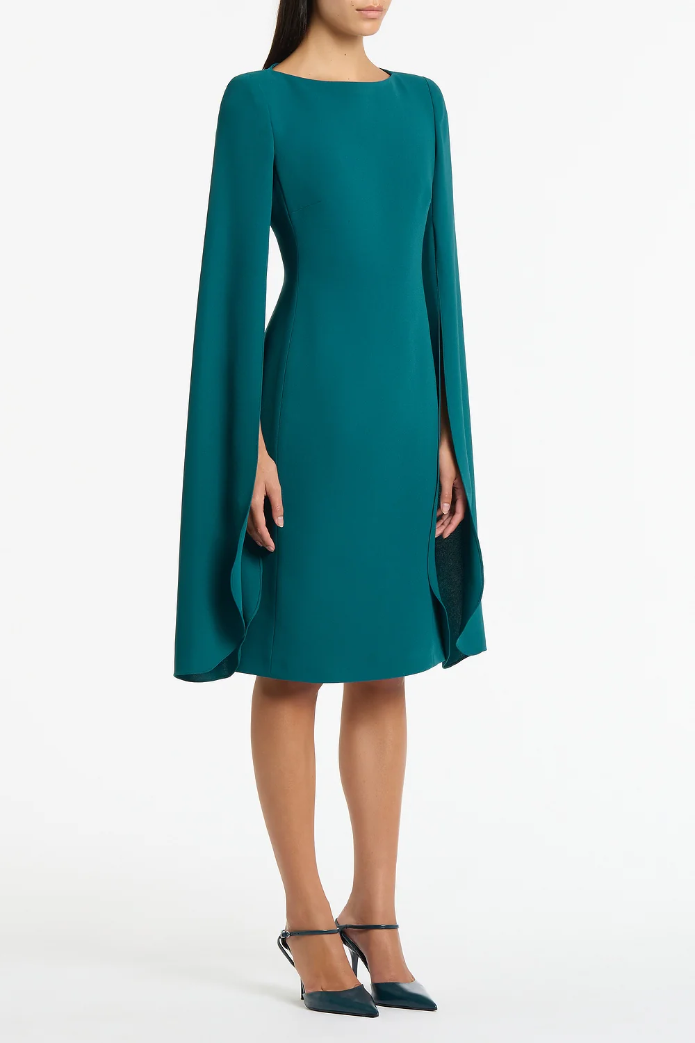 SERPENTINE CREPE LOVERO MIDI DRESS - Image 2
