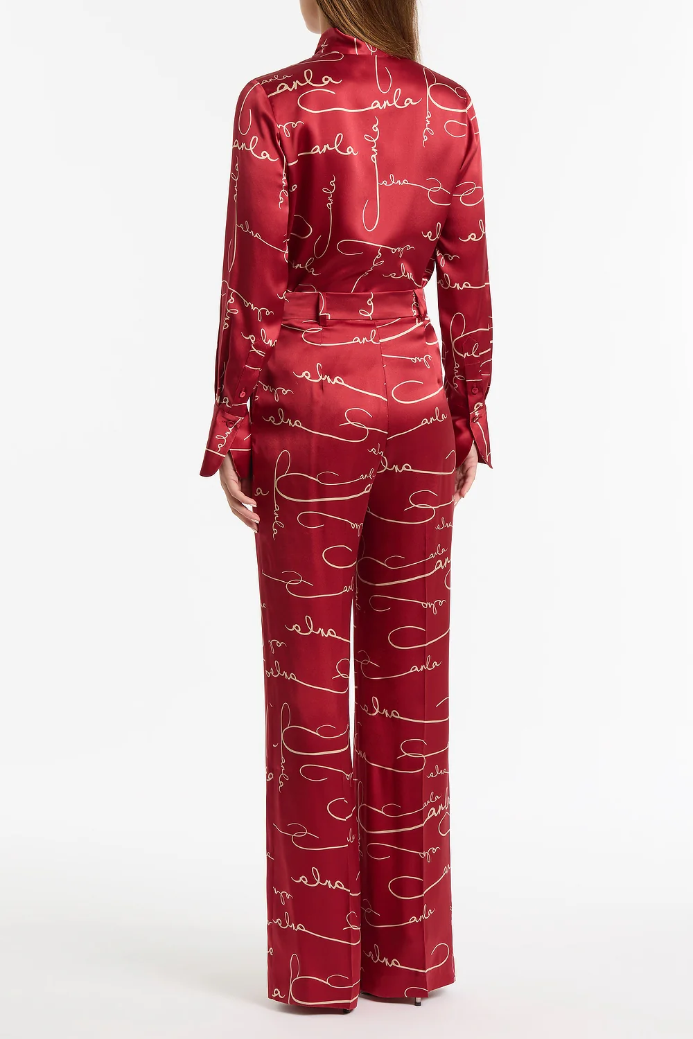 SHIRAZ SIGNATURE SILK TIE SHIRT - Image 2