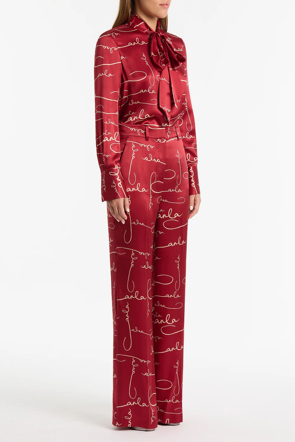 SHIRAZ SIGNATURE SILK TIE SHIRT - Image 3