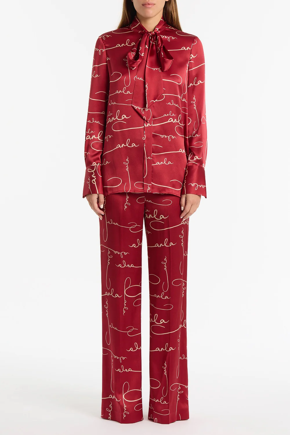 SHIRAZ SIGNATURE SILK TIE SHIRT - Image 5