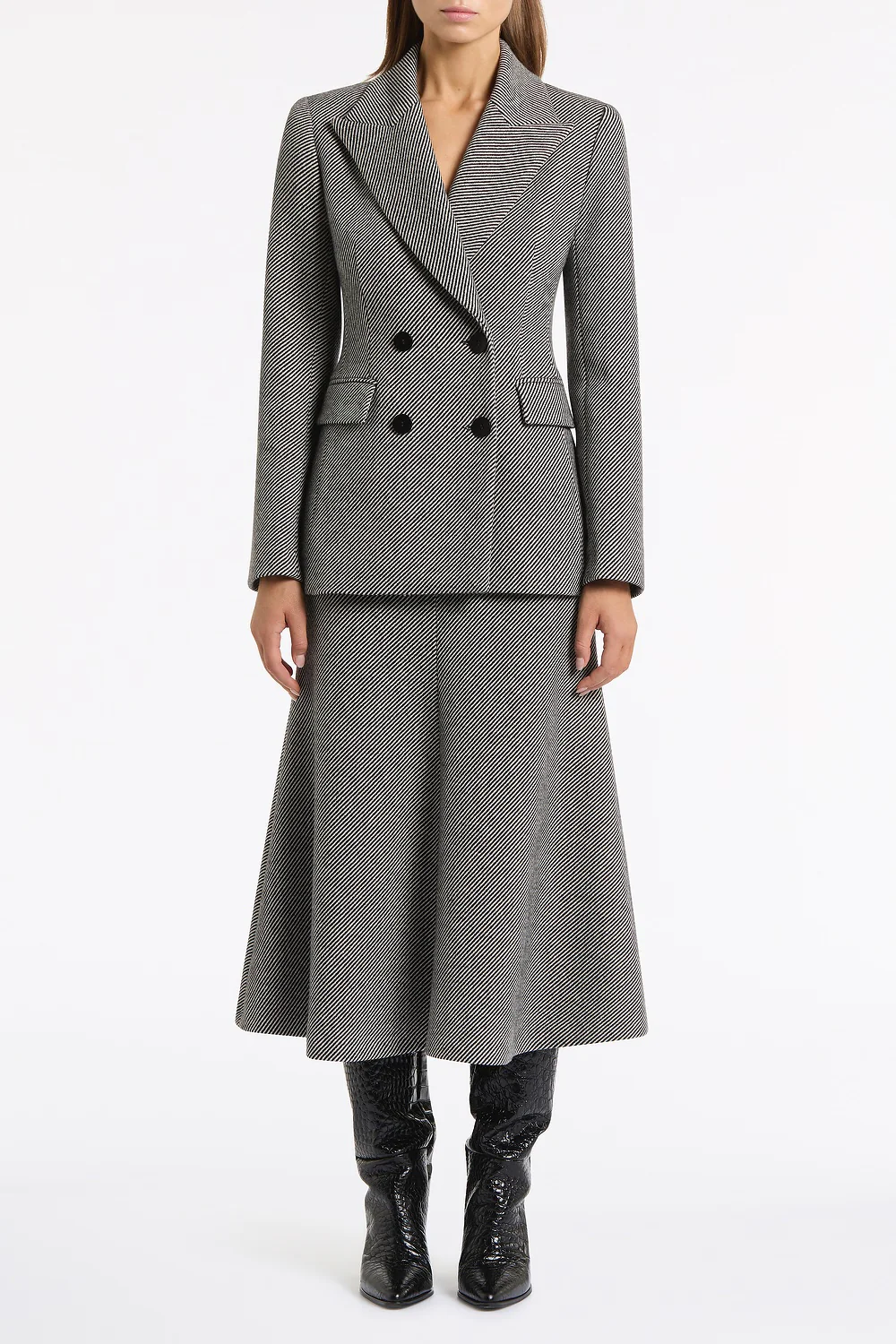 TWILL COATING FLARE SKIRT - Image 4