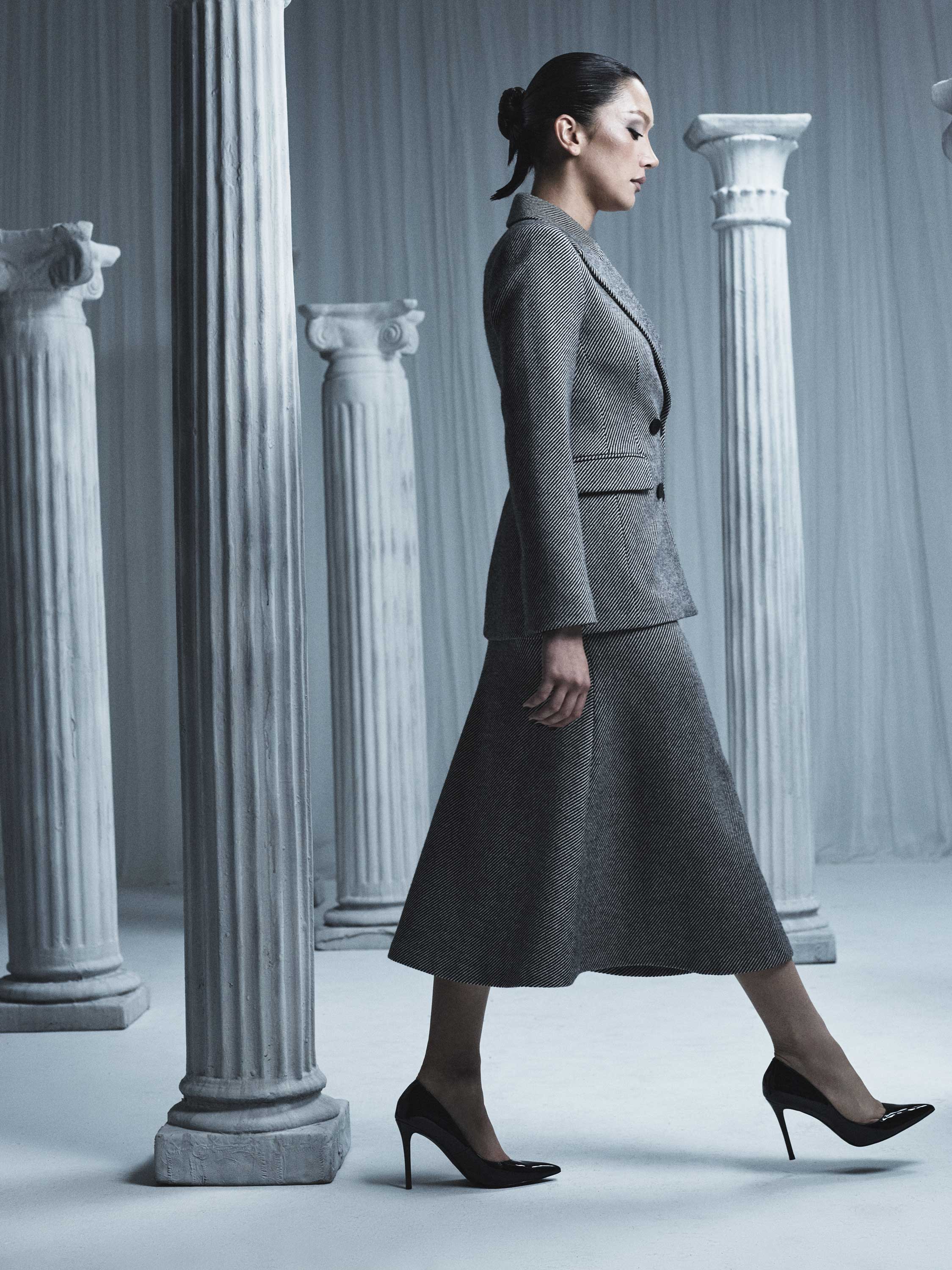 TWILL COATING FLARE SKIRT - Image 5