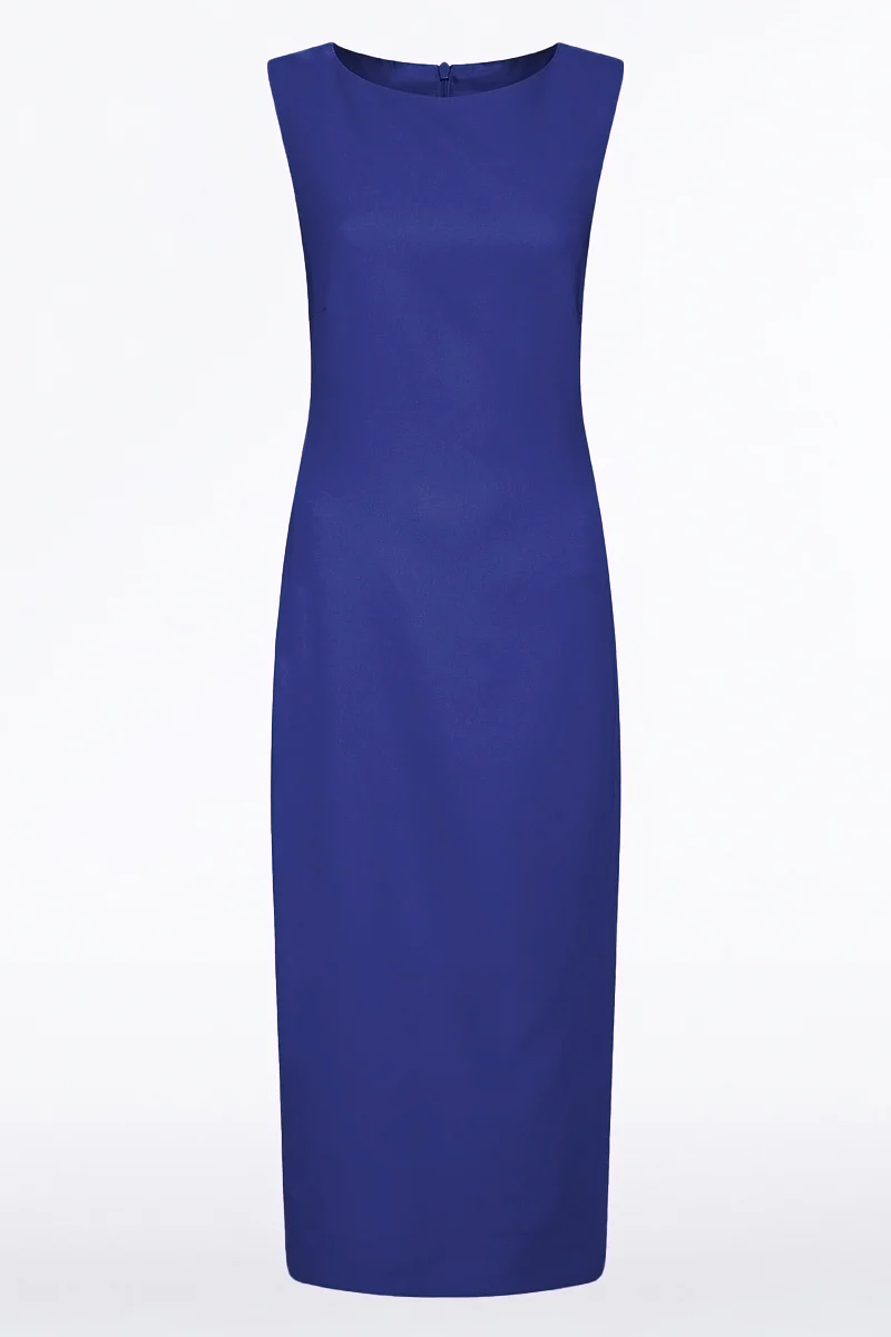 VIOLET CREPE SHEATH DRESS - Image 4